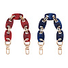Givenny-EU 2Pcs 2 Colors Acrylic Curb Chain Bag Strap FIND-GN0001-29-1