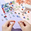 100Pcs 9 Colors Transparent Glass Beads GLAA-CJ0002-53-4