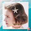 10Pcs Zinc Alloy Hair Barrettes PHAR-SP0001-25-5