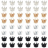 48Pcs 4 Colors Tibetan Style Alloy Europran Beads FIND-TA0010-46-4