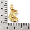 Christmas Brass Micro Pave Cubic Zirconia Pendant KK-H468-02C-01G-3