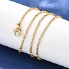 Brass Chain Necklaces MAK-L009-10G-2