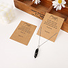 Retro Kraft Paper Necklace & Pendant Necklace Display Cards PW-WG79836-01-3