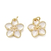 Brass Enamel Pendants KK-CBAD9DF-03G-C-1