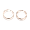 Ion Plating(IP) 304 Stainless Steel Huggie Hoop Earrings EJEW-F111-20mm-RG-1