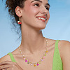 Glass Round Pendants PALLOY-TADJ00001-01-6