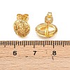 Brass Oval with Human Stud Earrings EJEW-F400-24A-G-5
