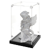 Acrylic Minifigure Display Cases with Black Base ODIS-WH0030-314A-1
