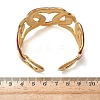 304 Stainless Steel Enamel Cuff Bangles for Women BJEW-F518-03A-G-3