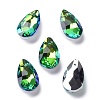 Faceted Teardrop Glass Pendants GLAA-O008-A18-1