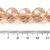 Transparent Electroplate Glass Beads Strands EGLA-N002-34F-F01-4
