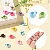 60Pcs 10 Colors Alloy Tube Bails FIND-CJ0003-37-3