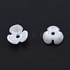 Resin Imitation Pearl Bead Caps RESI-N036-01A-06-4