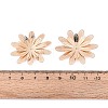 Brass Bead Caps KK-N278-10KCG-3