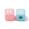 Opaque Acrylic European Beads AC-CBA7A73-01R-2