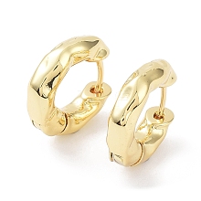 Rack Plating Brass Hoop Earrings EJEW-B027-19G