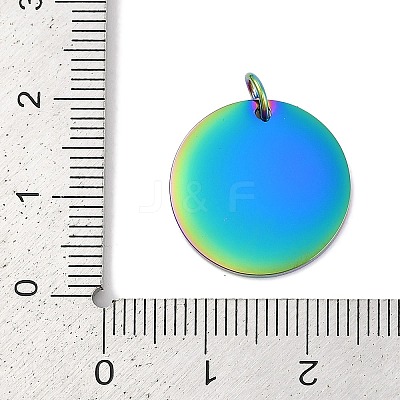 Ion Plating(IP) 304 Stainless Steel Pendants STAS-I311-32F-RC-1