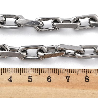 304 Stainless Steel Cable Chains Bracelets for Men BJEW-U017-01P-1