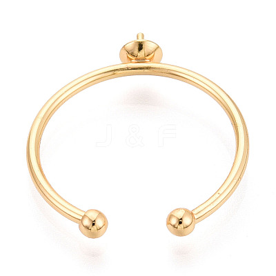 Brass Cup Peg Ring Settings LS-KK-N274-35G-1