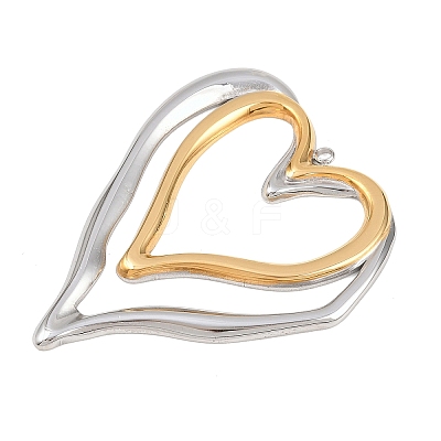 304 Stainless Steel Big Pendants STAS-H249-01GP-1