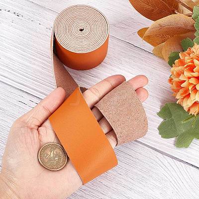 Flat Microfiber Imitation Leather Cord LC-WH0006-07C-05-1