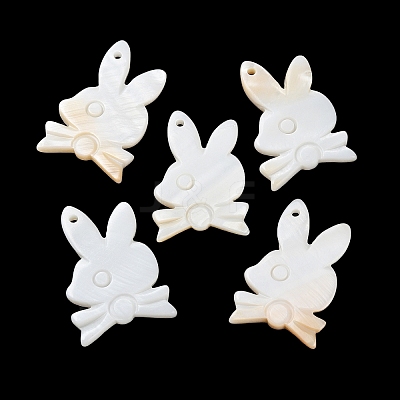 Natural Freshwater Shell Pendants BSHE-Z003-23-1