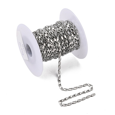 Tarnish Resistant 304 Stainless Steel Link Chains CHS-K002-25-1