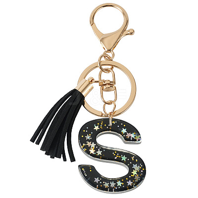1Pc Resin Letter Keychains KEYC-TADJ0001-09S-1