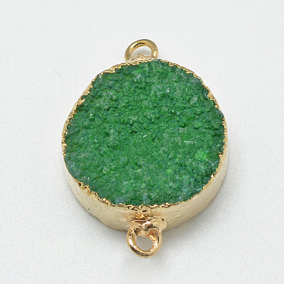 Natural Druzy Agate Links connectors LS-G-Q500-04-1