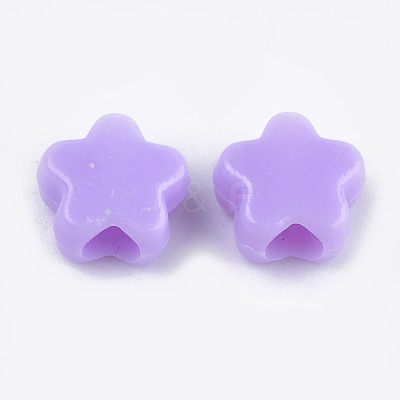 Opaque Acrylic European Beads MACR-S296-79-1
