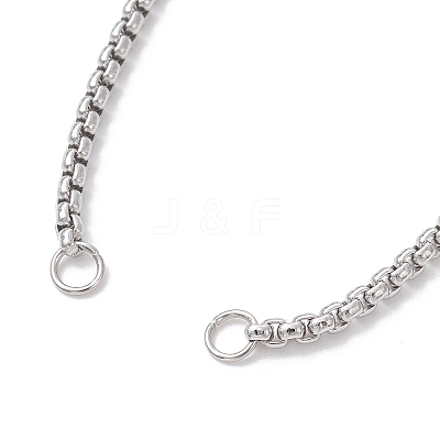 304 Stainless Steel Cable Chain & Venetian Chain & Rolo Chain Bracelet Making AJEW-JB01441-1