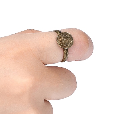 Brass Pad Ring Base Findings EC022-NFAB-1
