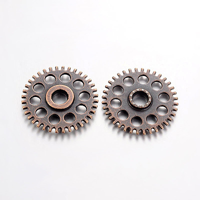 Tibetan Style Alloy Steampunk Chandelier Components TIBE-5302-R-FF-1