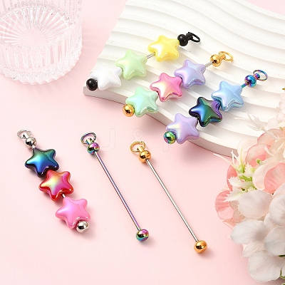 20Pcs Iron Beadable Keychain Bar for Jewelry Making DIY Crafts IFIN-YW0003-98A-1