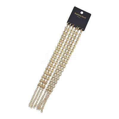 304 Stainless Steel Coffee Bean Chain Bracelets for Women BJEW-B169-02G-1