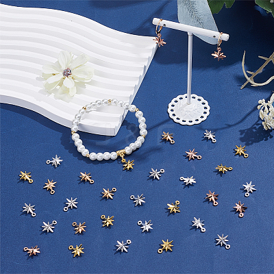 100Pcs 5 Colors Tibetan Style Alloy Pendants FIND-SC0023-23-1