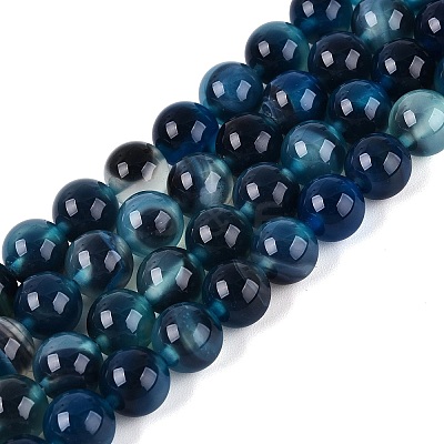 Natural Agate Beads Strands G-Q606-42B-B02-1