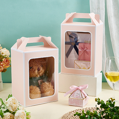 Folding Paper Gift Bags ABAG-WH0045-44A-1