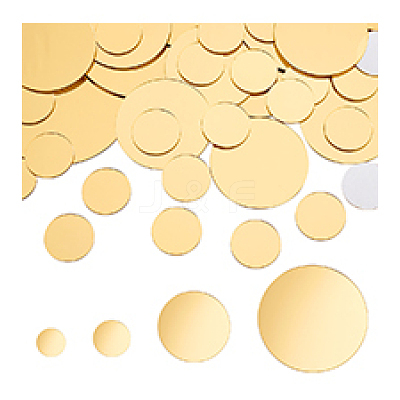 100Pcs 4 Styles Adhesive Acrylic Cabochons Sheets DIY-PH0022-93C-1