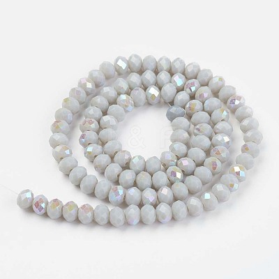 Electroplate Opaque Solid Color Glass Beads Strands LS-EGLA-A034-P3mm-L16-1