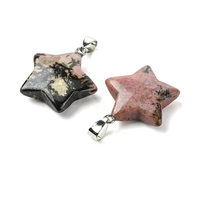 Natural Rhodonite Pendants GG-K002-10R-1