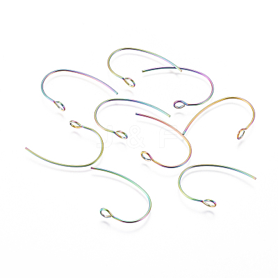 Ion Plating(IP) 304 Stainless Steel Earring Hooks STAS-F241-05-M-1