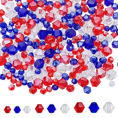 18 Strands 9 Styles Transparent Electroplate Glass Beads GLAA-DC0001-48-1