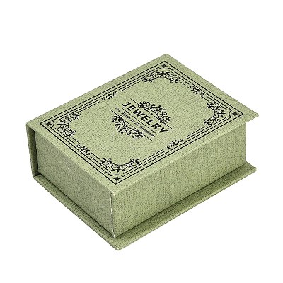 Floral Printed Paper Jewelry Display Magnetic Cases CON-K015-03A-02-1