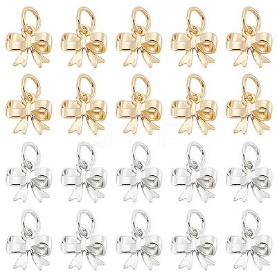 20Pcs 2 Colors Brass Pendants KK-HY0003-86-1