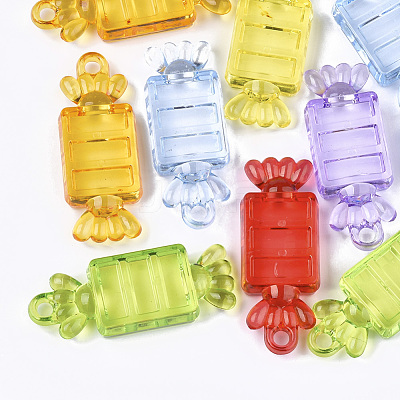 Transparent Acrylic Big Pendants TACR-S133-017-1