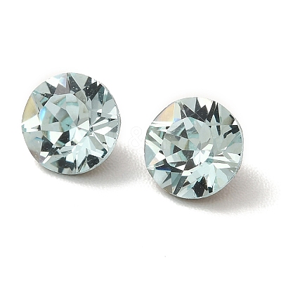Faceted K9 Glass Rhinestone Cabochons GGLA-R402-08B-1