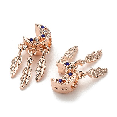 Alloy Rhinestone European Beads FIND-Q115-04RG-1