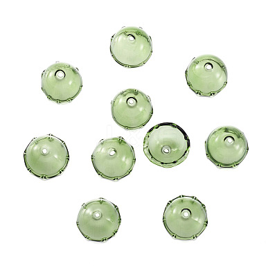 10Pcs Glass Bead Cone for Wind Chimes Making GLAA-TA0002-24A-1