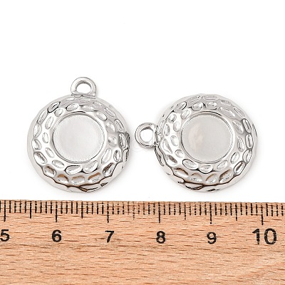 304 Stainless Steel Pendant Cabochon Settings STAS-I358-01P-1